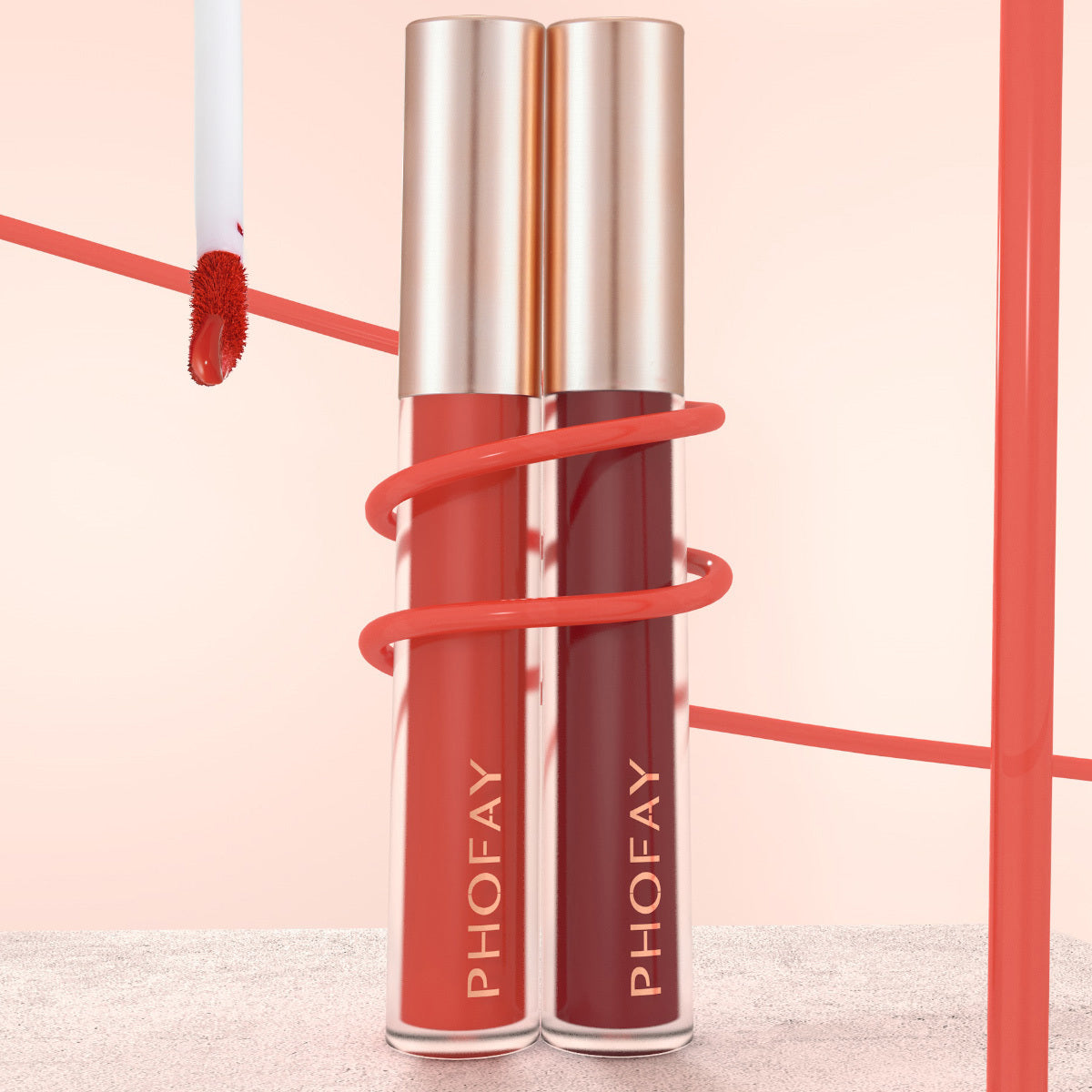 PHOFAY Non-Sticky Lip Gloss – Moisturizing, Smooth & Lightweight (3.2ml)