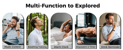 1.55-inch Disc Smart Watch – Health Tracker & Fitness Manager (Black, 2026 Edition)